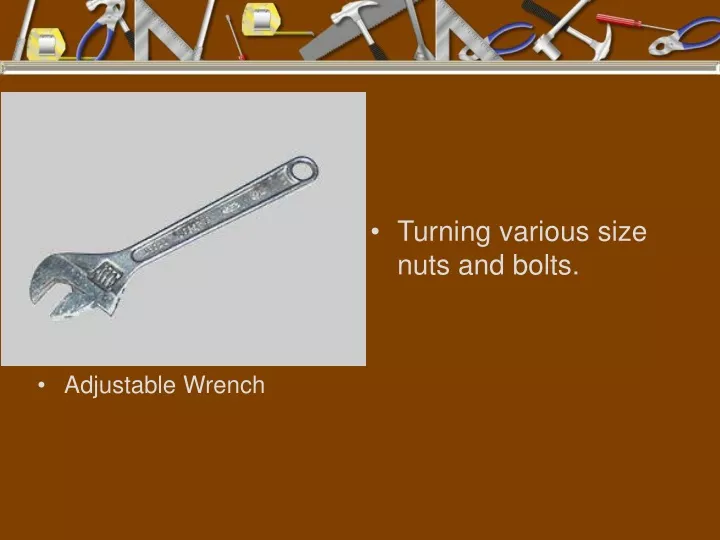 PPT - Adjustable Wrench PowerPoint Presentation, free download - ID:9350700