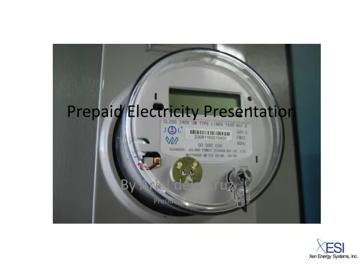 prepaid electricity presentation n.