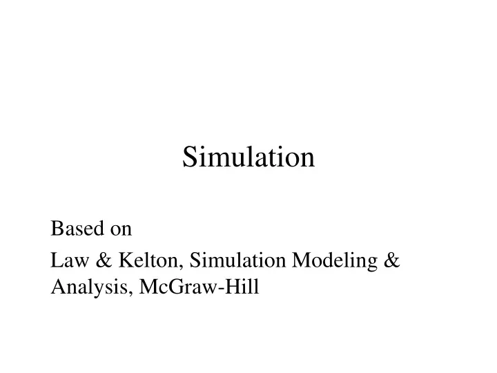 simulation n.