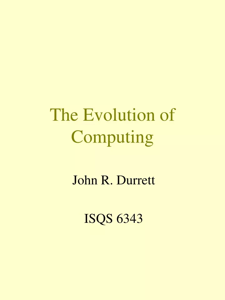 evolution of computing ppt