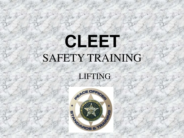 PPT SAFETY TRAINING PowerPoint Presentation, free download ID9351958