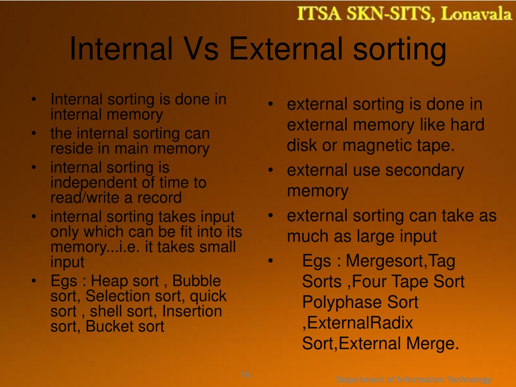 PPT Unit IV Searching And Sorting Techniques PowerPoint 