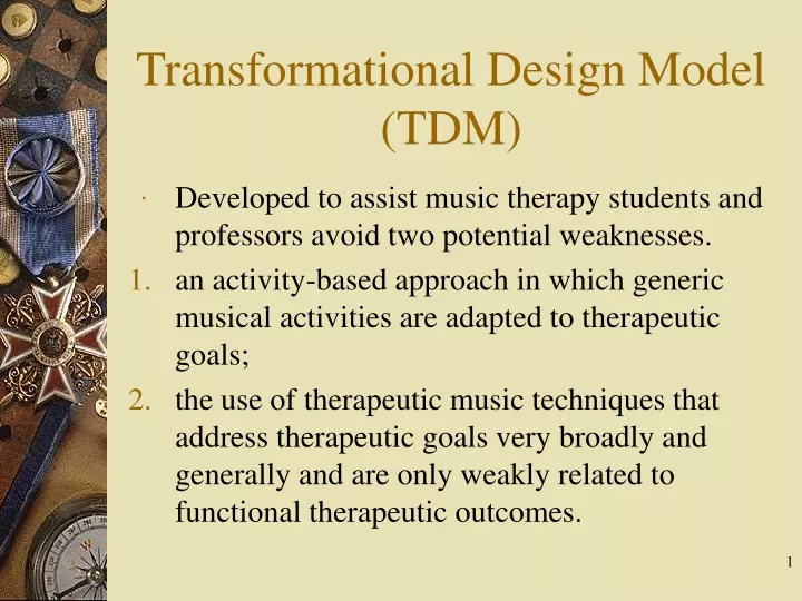 PPT Transformational Design Model (TDM) PowerPoint Presentation, free