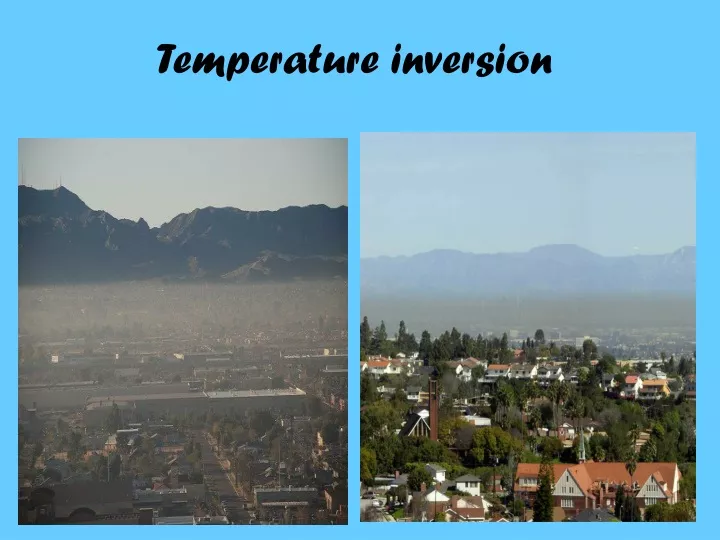 temperature inversion n.