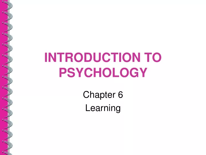 PPT - INTRODUCTION TO PSYCHOLOGY PowerPoint Presentation, free download ...