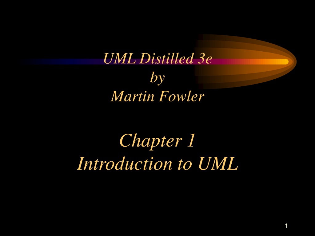 Ppt Uml Distilled 3e By Martin Fowler Chapter 1 Introduction To Uml Powerpoint Presentation 5914