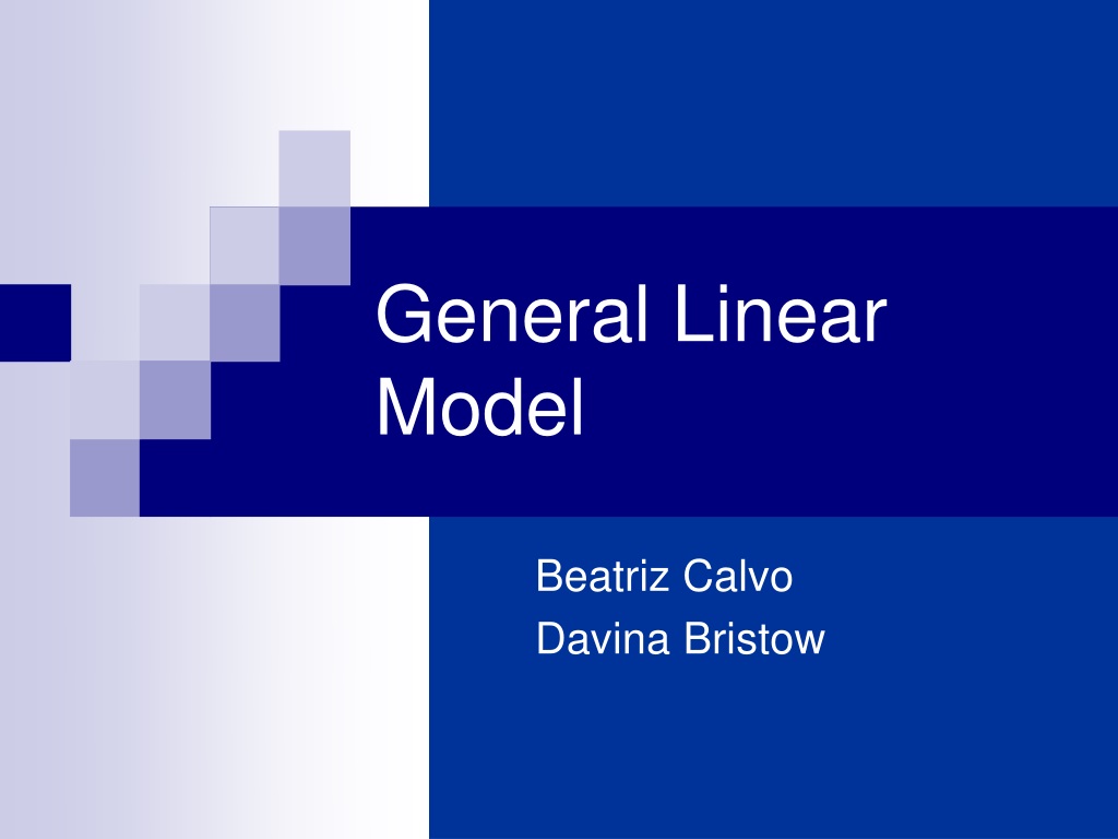 General presentation. Generation line. Generalized Linear Mixed model. General line
