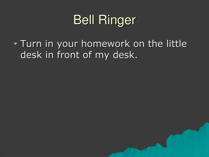 PPT Bell Ringer PowerPoint Presentation, free download ID9356490