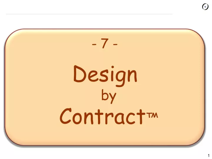7 design by contract n.