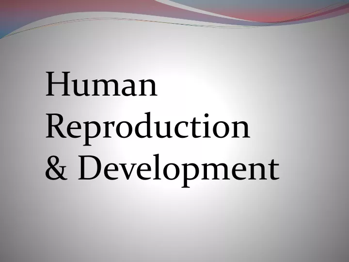 Ppt Human Reproduction And Development Powerpoint Presentation Free Download Id9358998 7666