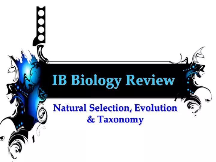 PPT - IB Biology Review PowerPoint Presentation, Free Download - ID:9360020