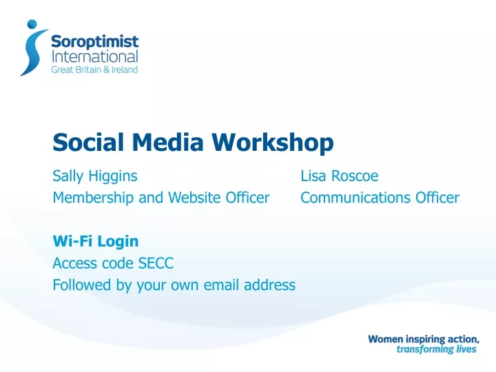 social media workshop presentation