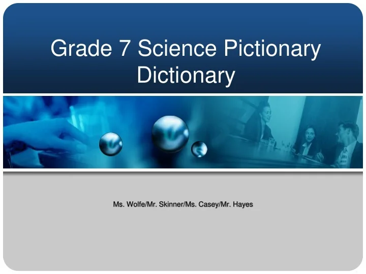 4th Grade Science Dictionary