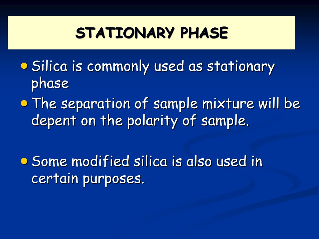 What Is Stationary Phase