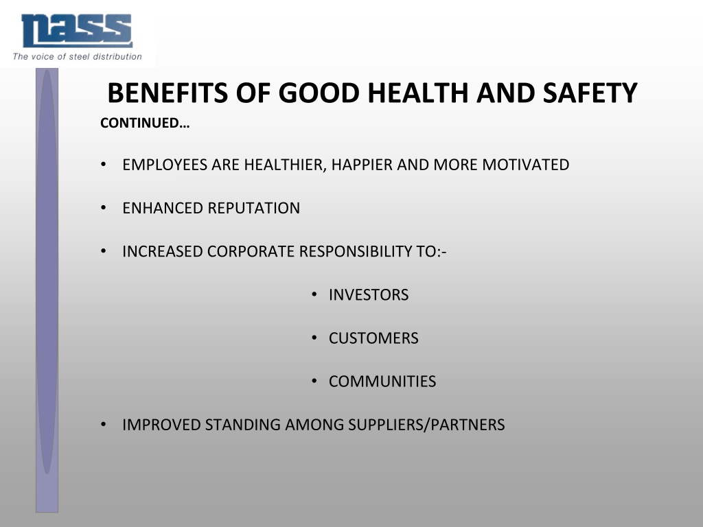 PPT - THE COST OF HEALTH AND SAFETY PowerPoint Presentation, Free ...