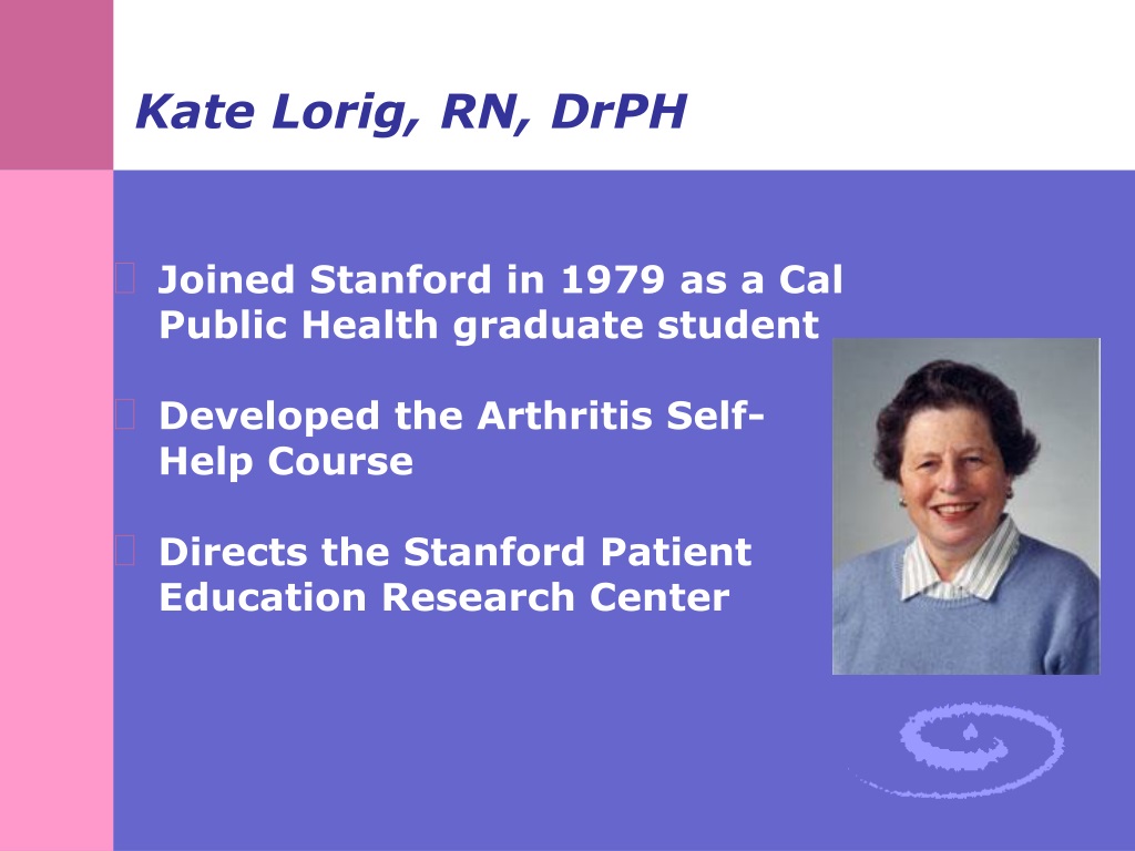 PPT Stanford Chronic Disease Self Management Program PowerPoint 