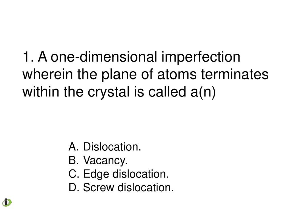 PPT - CHAPTER 4: IMPERFECTIONS IN SOLIDS PowerPoint Presentation, Free ...