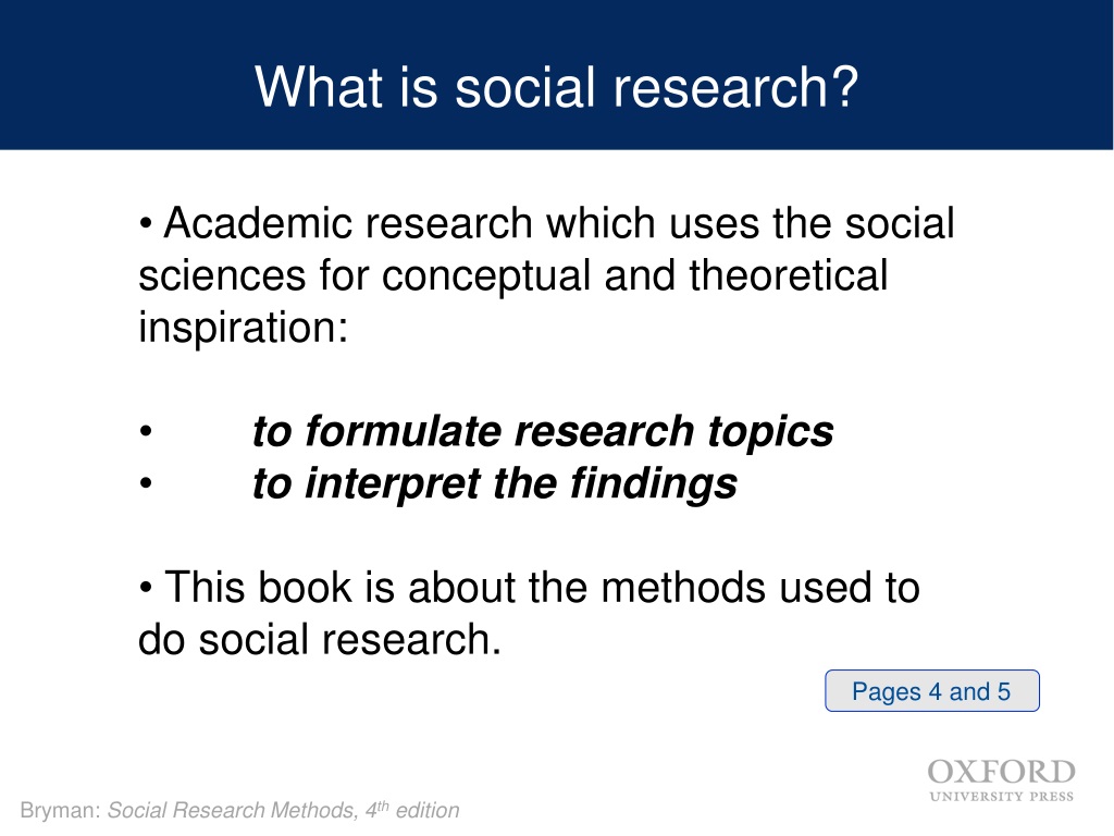 what is the importance of social research
