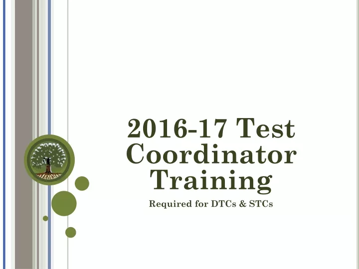 2016 17 test coordinator training n.