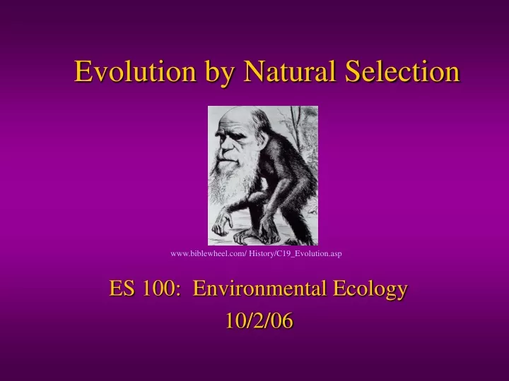 PPT - Evolution By Natural Selection PowerPoint Presentation, Free ...