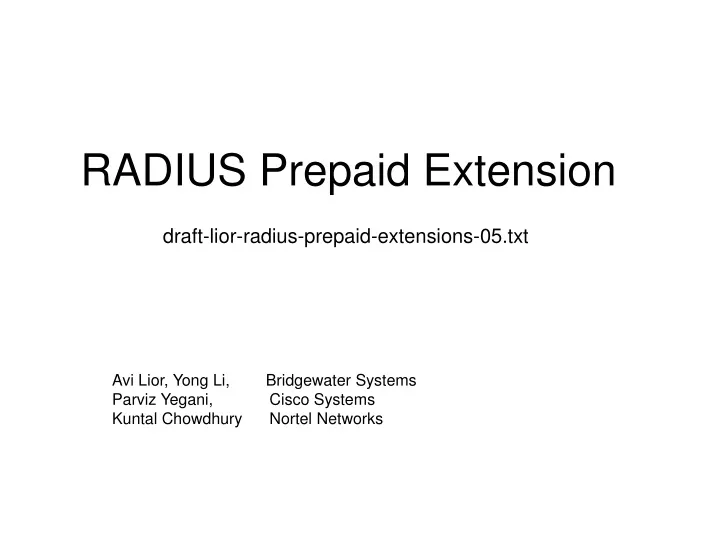 radius prepaid extension n.