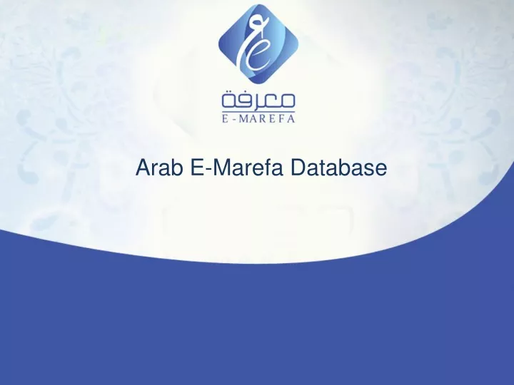 arab e marefa database n.