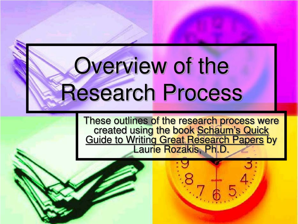 overview of research process slideshare