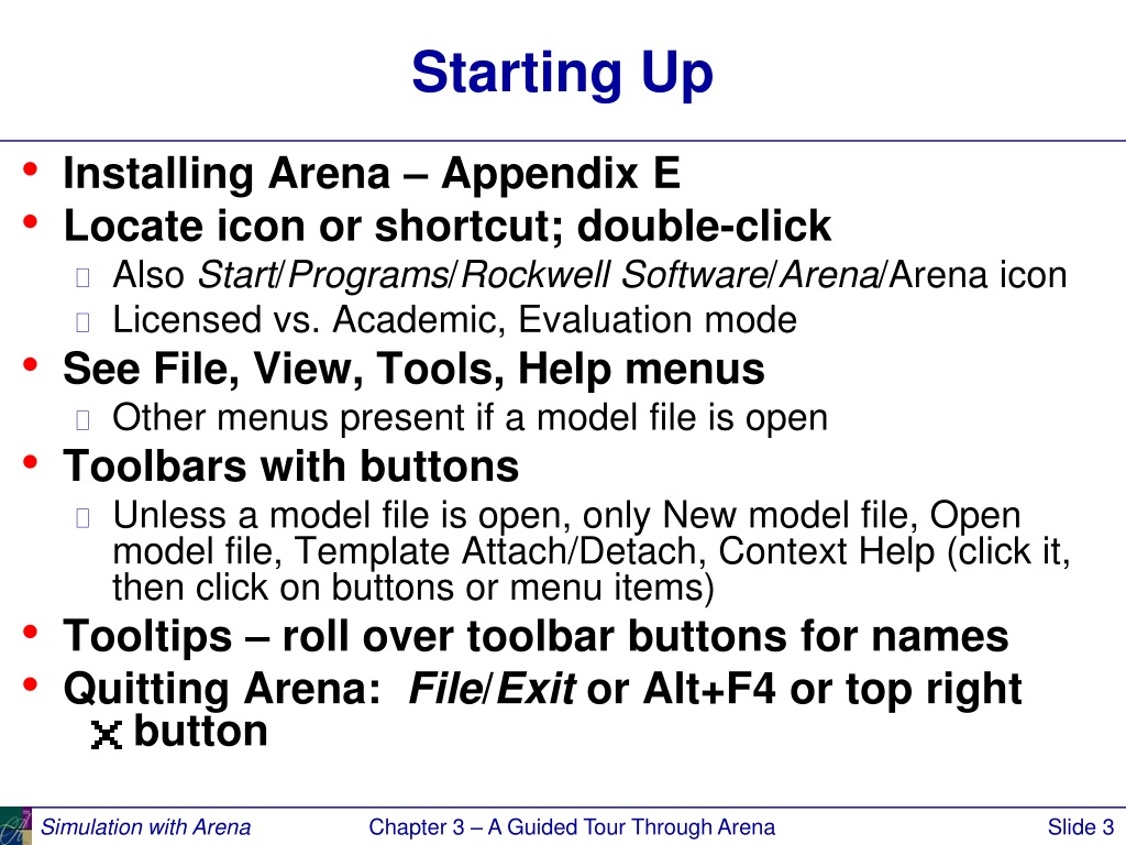 INC364] Part 1 - Arena Simulation Software Installation 