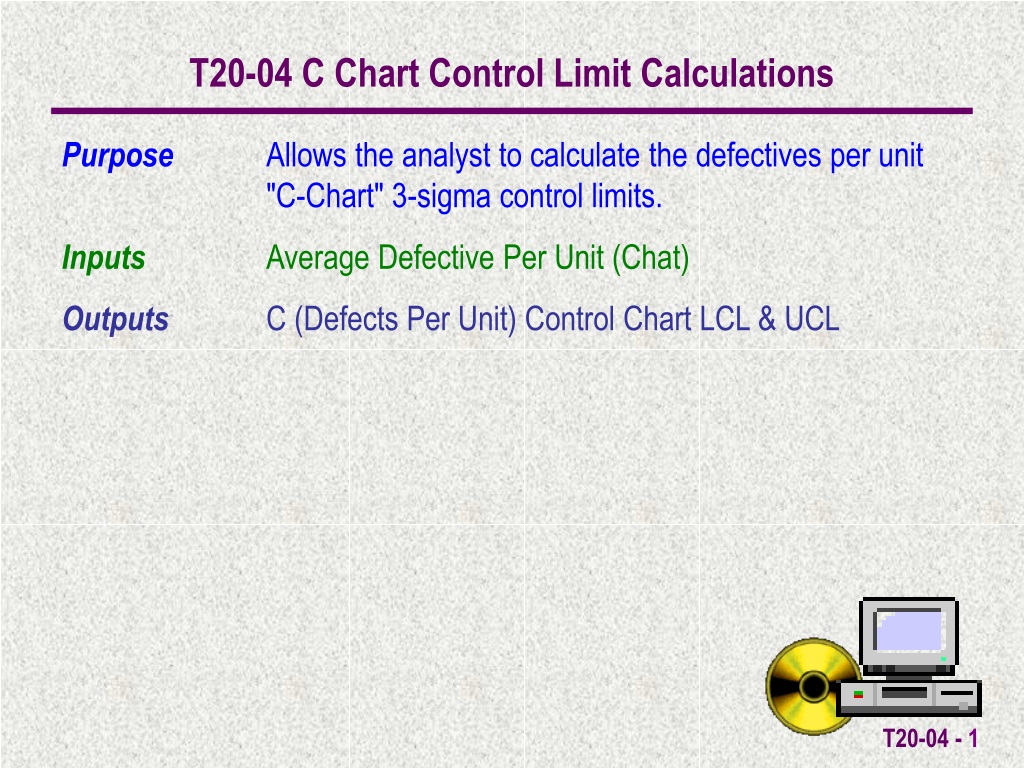 C Chart Control