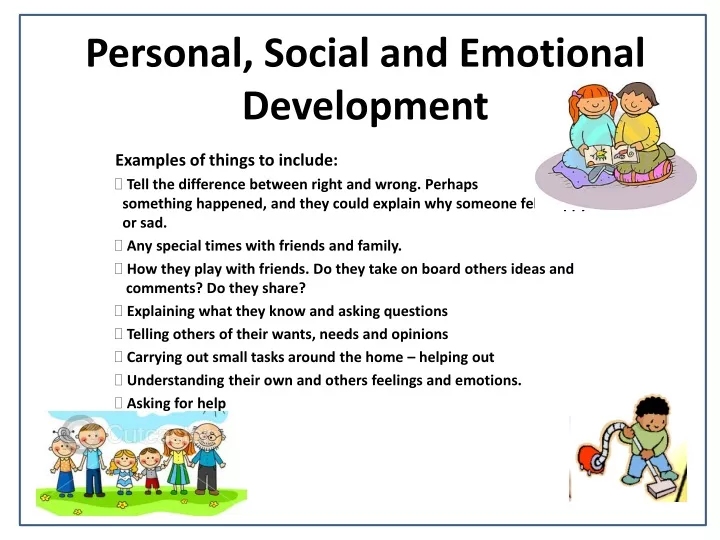 PPT - Personal, Social And Emotional Development PowerPoint ...