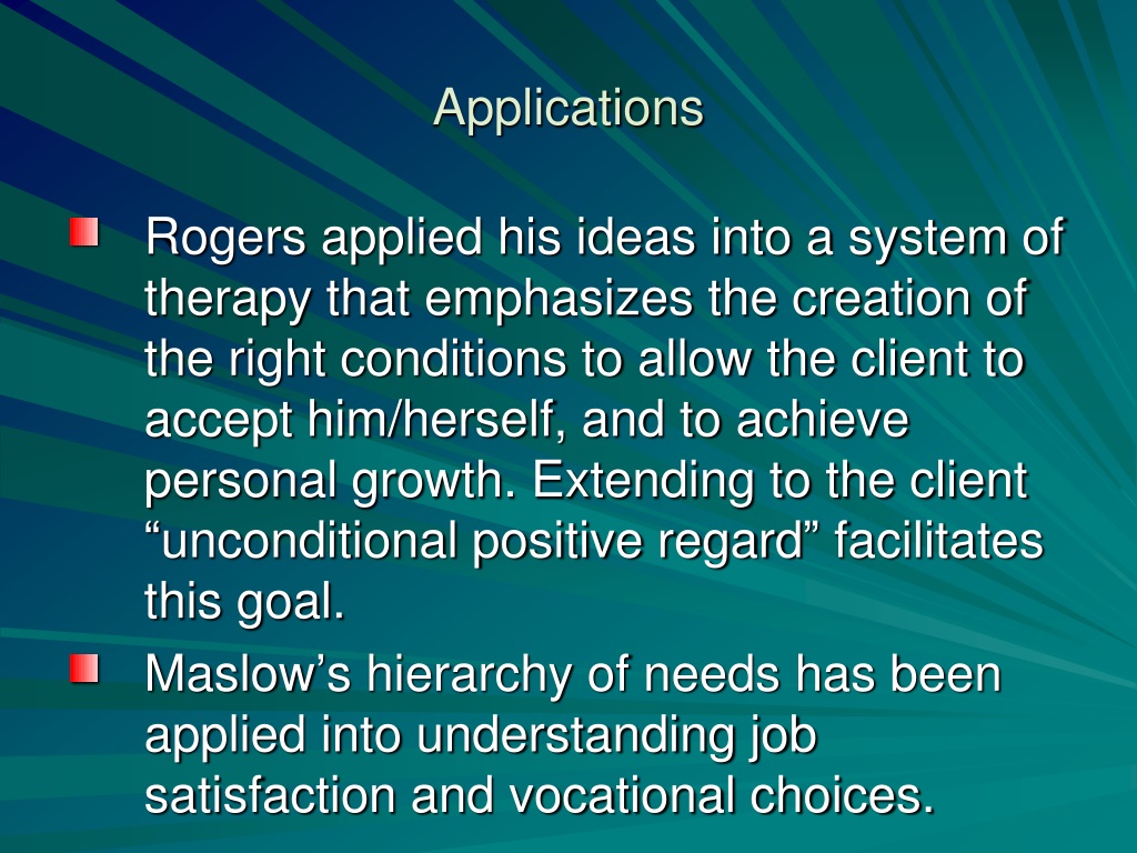what is the goal of humanistic therapy