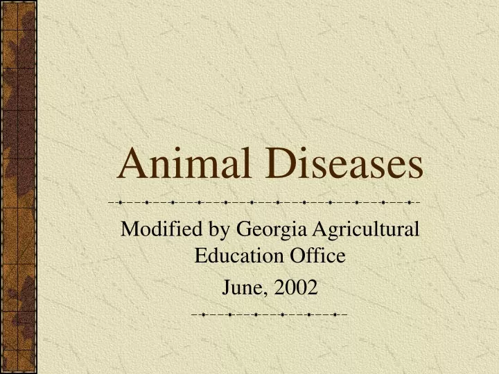 PPT - Animal Diseases PowerPoint Presentation, free download - ID:9377450