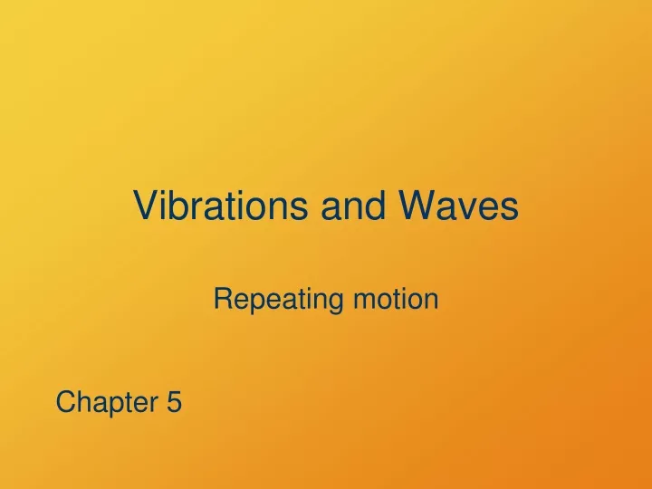 vibrations and waves n.