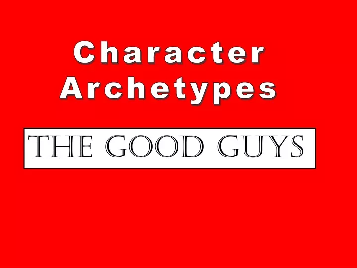 character archetypes n.