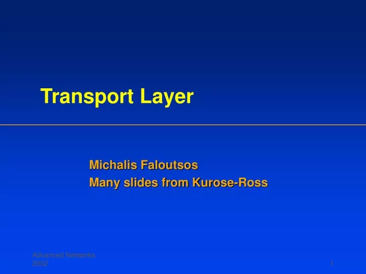 transport layer n.