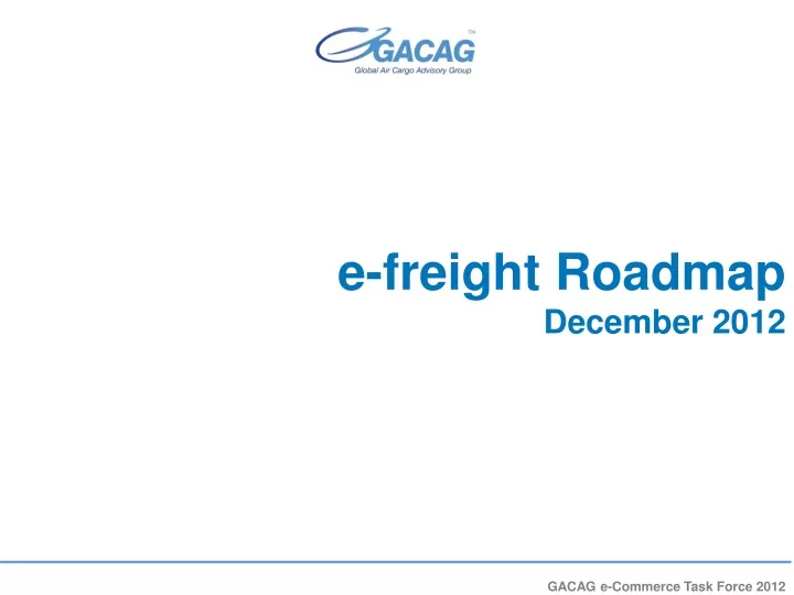 e freight roadmap december 2012 n.