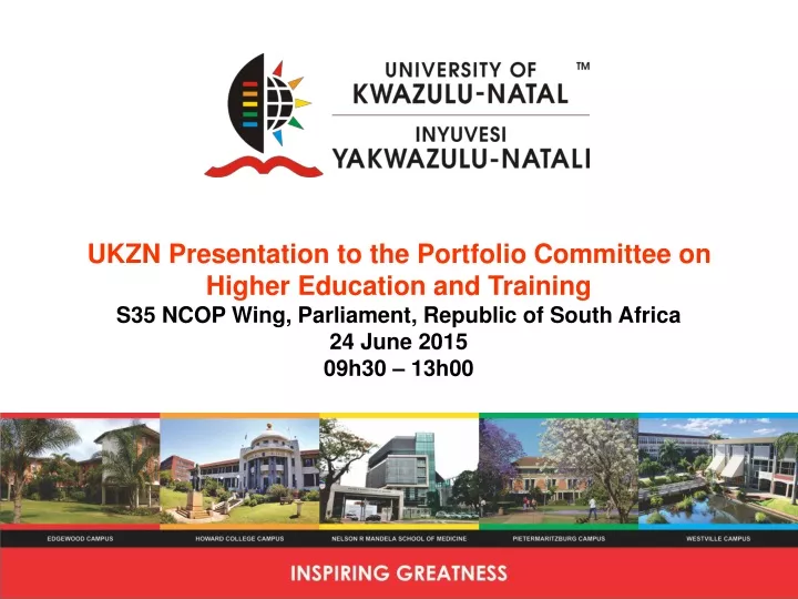 PPT - The UKZN Transformation Charter PowerPoint Presentation, free ...