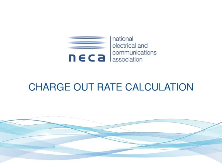 PPT CHARGE OUT RATE CALCULATION PowerPoint Presentation, free