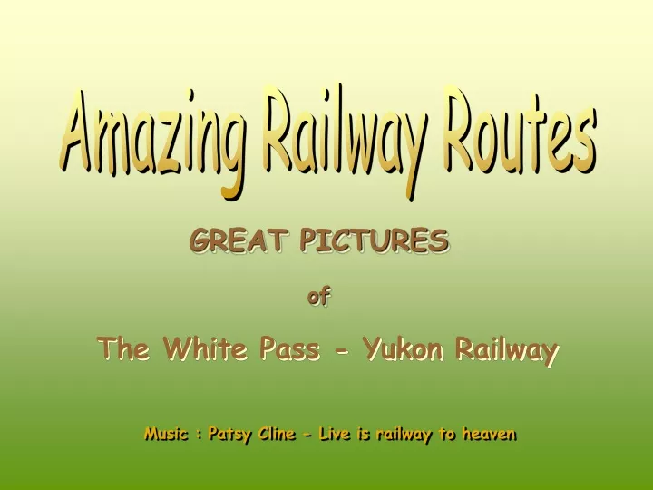 amazing railway routes n.