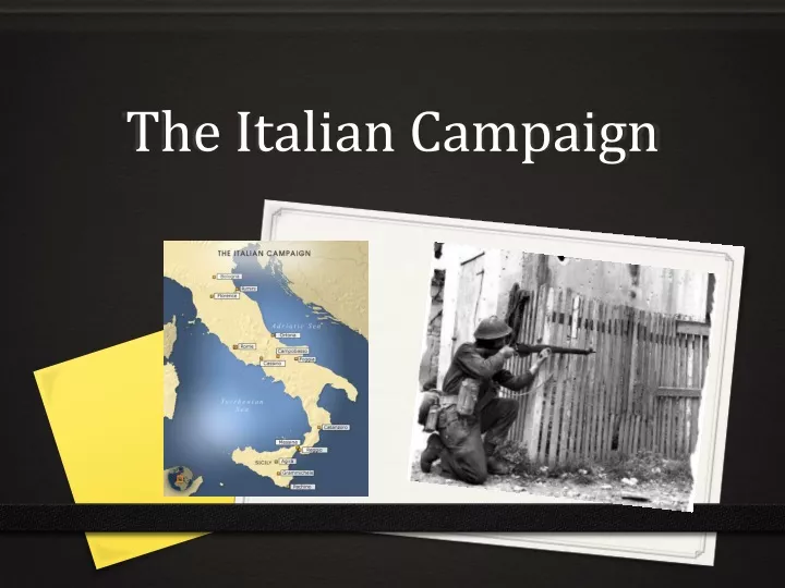 the italian campaign n.