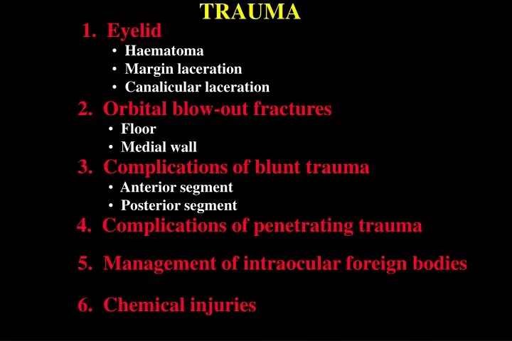 PPT - TRAUMA PowerPoint Presentation, Free Download - ID:9385217