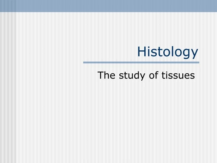 PPT - Histology PowerPoint Presentation, free download - ID:9385388