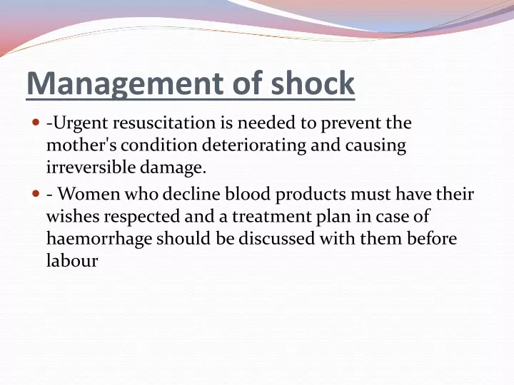 Ppt Management Of Shock Powerpoint Presentation Free Download Id9386179 