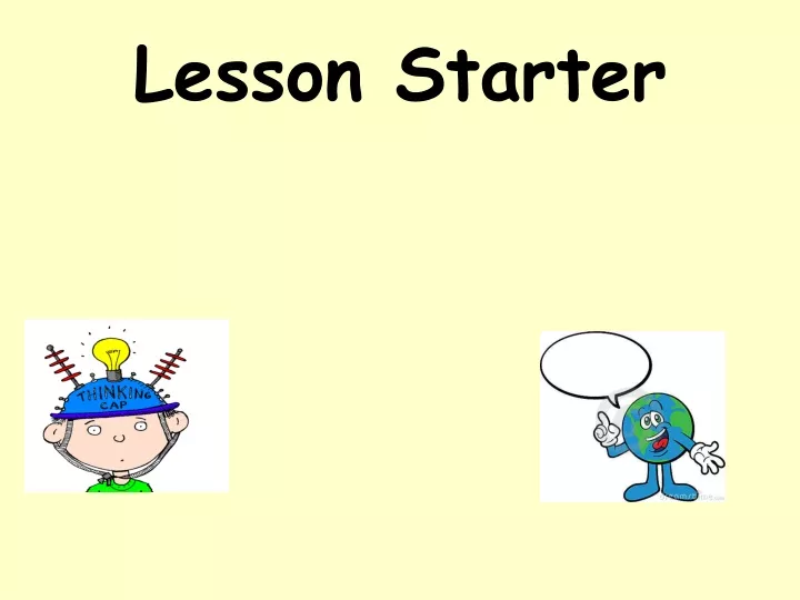 PPT - Lesson Starter PowerPoint Presentation, free download - ID:9387482