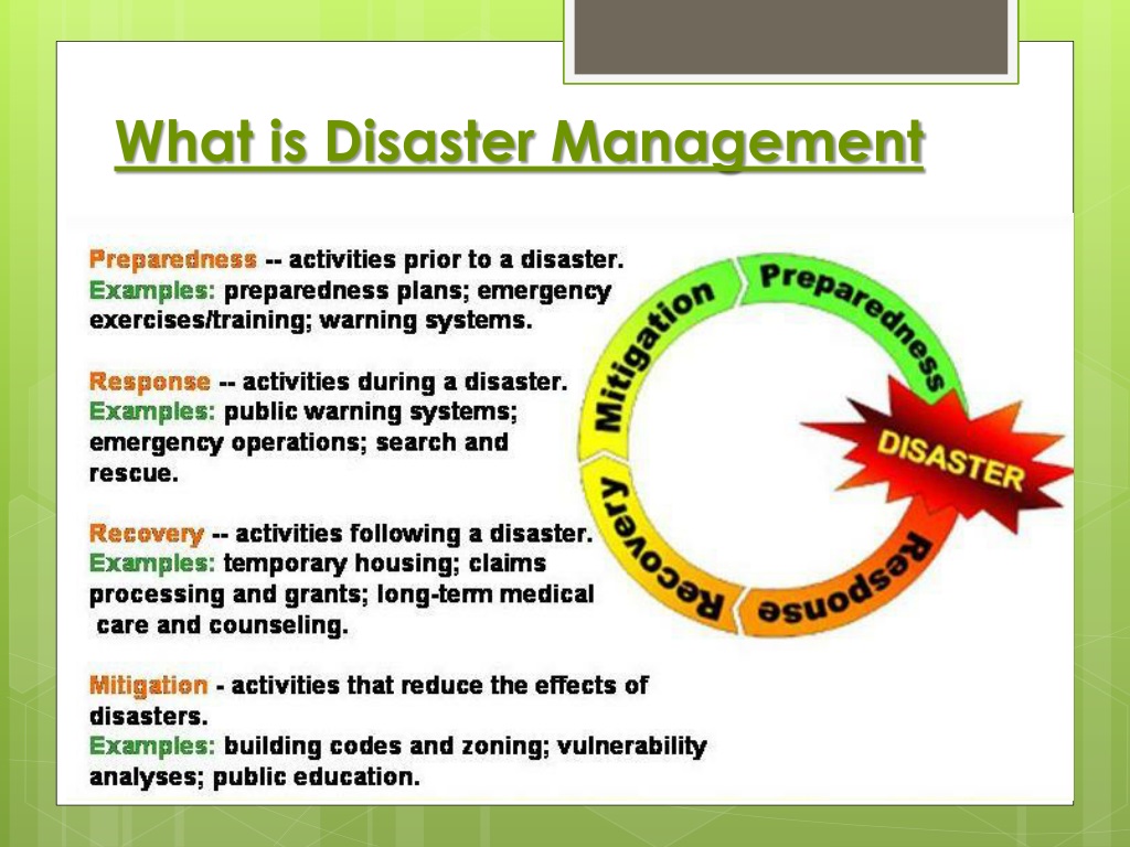 powerpoint presentation of disaster management
