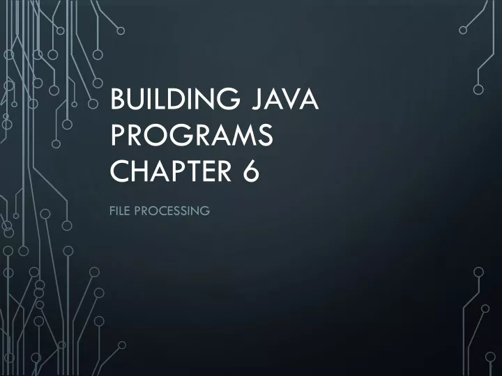 PPT - Building Java Programs Chapter 6 PowerPoint Presentation, Free ...