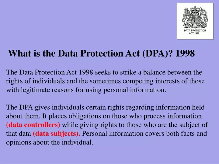 research paper data protection act