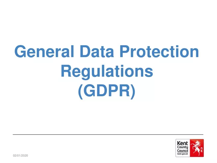 Ppt General Data Protection Regulations Gdpr Powerpoint