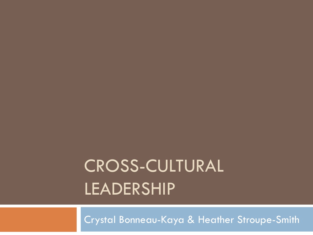 PPT - Cross-Cultural Leadership PowerPoint Presentation, Free Download ...