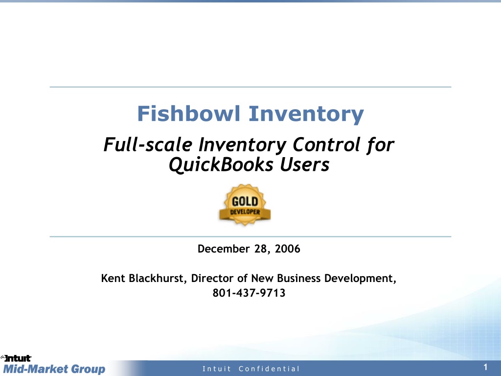 fishbowl inventory system requirements